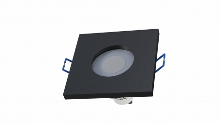 Ceiling lighting point fitting BONA cast round Fixted black