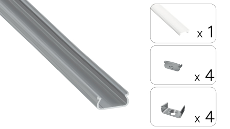 TEKKNI ORRE Set, silver, frozen cover, 3 m