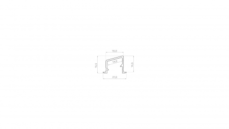 Profile LUMINES type V lacquered white2,02 m