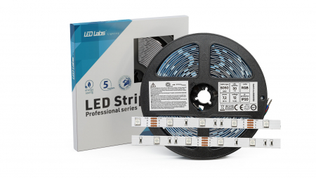 LED Strip PRO 3Y 12V 150 LED 5050 SMD 7.2W, RGB IP65HS