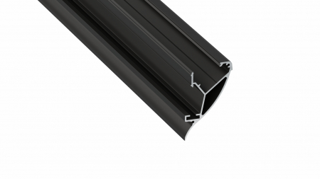 Lumines profile type Conva lacquered black, 2,02 m