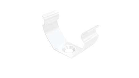 MET mounting clip for LUMINES COSMO profile, white lacquered