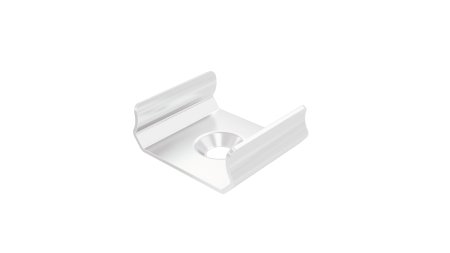 MET mounting clip for LUMINES D profile, white lacquered
