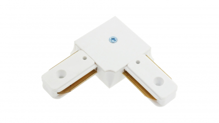 Connector for busbars 1f, angular, white