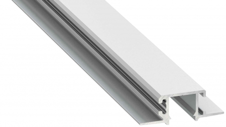 Lumines profile type MONO anodized silver without perforation 1 m