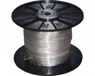 Straight cable 2x0.75 Transparent