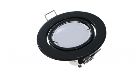 Ceiling lighting point fitting VEPA round adjustable black