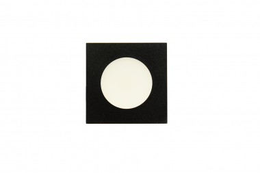 Recessed square furniture luminaire, 2 W, black – neutral-white