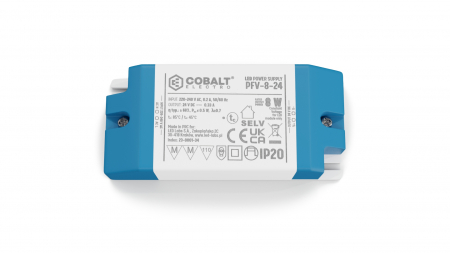 CobaltElectro PFV 24V 8W IP20 LED power supply  B