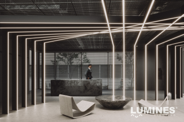 Lumines profile type RAI white lacquered, 1 m