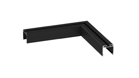 LUMINES connector DILEDA type L black lacq.
