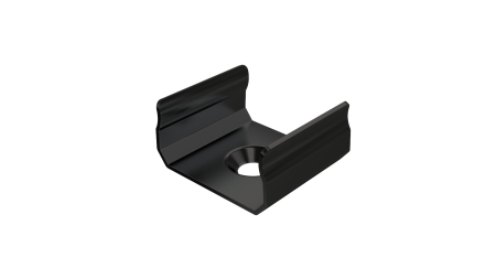 MET mounting clip for LUMINES A profile, black lacquered