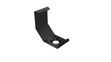MET mounting clip for LUMINES C H profile, black lacquered