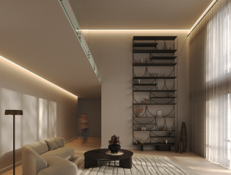 Profile LUMINES type Motta white lacquered 1 m