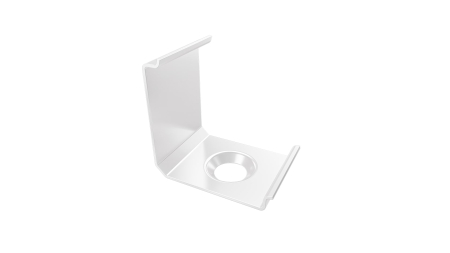 MET mounting clip for LUMINES ajar profile, white lacquered