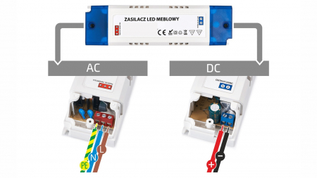 12V 60W IP20 plastic case power supply