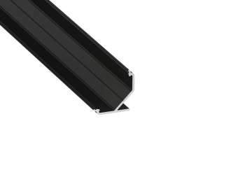 Lumines profile type AGO black anodized, 3 m