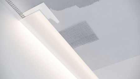 Lumines profile type Topo lacquered white, 1 m