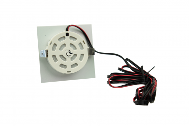 Recessed square furniture luminaire, 1.8 W, aluminium