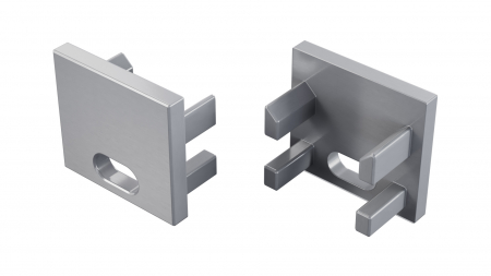 LUMINES ALU End cap CANTO/VIGO raw with a hole