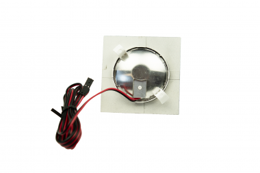 Recessed square furniture luminaire, 2 W, black – neutral-white