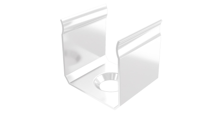 MET mounting clip for LUMINES Y profile, white lacquered