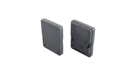 LUMINES End cap LUMINES SILEDA+TALL gray 2w1