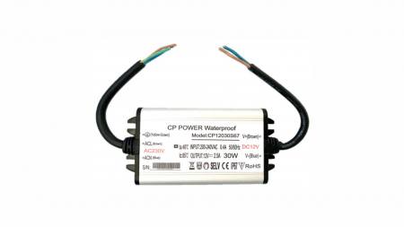 12V 30W IP67 V2 metal case power supply