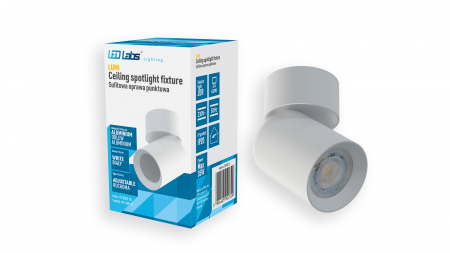 Ceiling spotlight fixture SPOT LUMI rotating white