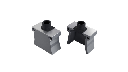 LUMINES ALU end cap STRADA silver anodized with a cable gland