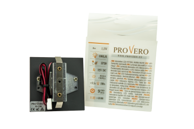 LED stair luminaire 12V DECORUS B. Warm, Black