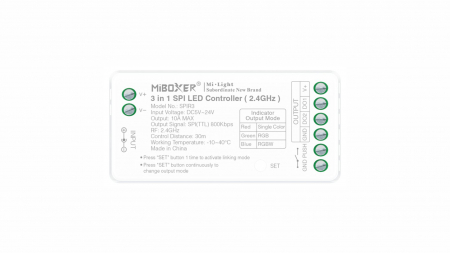 Mi Boxer CONTROLLER 5-24V 10A RF MONO/RGB/+W - SPI