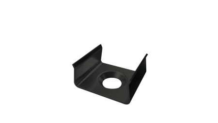 MET mounting clip for LUMINES atom profile, black lacquered