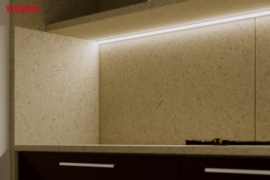 Profile TEKKNI+ type BARDE+ white lacquered, 1 m