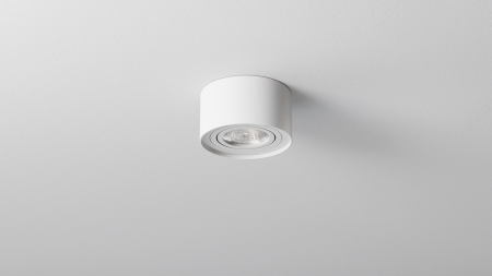 Ceiling lighting point fitting CLEO round white
