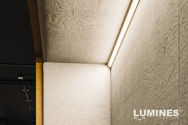 Lumines profile type AGO white lacquered, 1 m