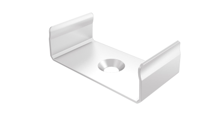 MET mounting clip for LUMINES DUAL profile, white lacquered