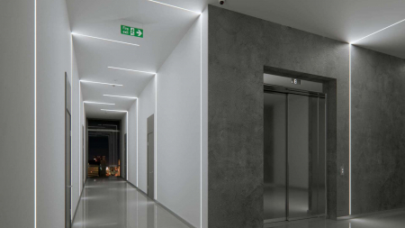 Lumines profile type MONO lacquered white without perforation 2,02m