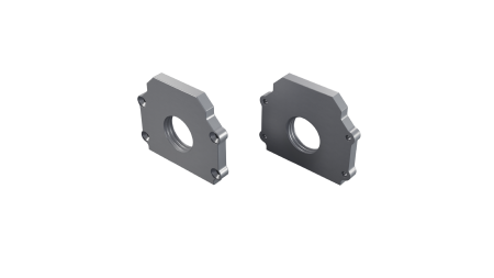 LUMINES ALU End cap DURO silver anodized with a hole