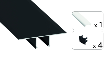 TEKKNI SET SKAVE black, milky cover 3 m