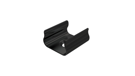 MET mounting clip for LUMINES X profile, black lacquered