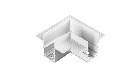 LUMINES GENESIS Magnetic track recessed 90° connector horizontal white