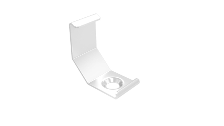 MET mounting clip for LUMINES C H profile, white lacquered