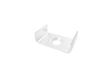 MET mounting clip for LUMINES RAI profile, white lacquered