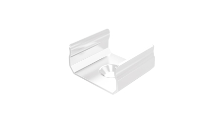 MET mounting clip for LUMINES A profile, white lacquered