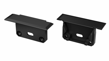 LUMINES End cap inSILEDA 2in1 black with a hole