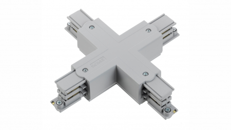 Cross connector + 3-phase track XTS38-1 gray