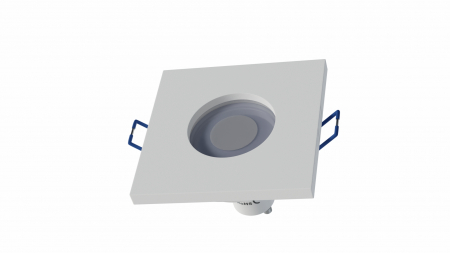 Ceiling lighting point fitting BONA cast round Fixted white