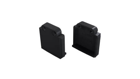 End cap for LUMINES SOLVIA profile black