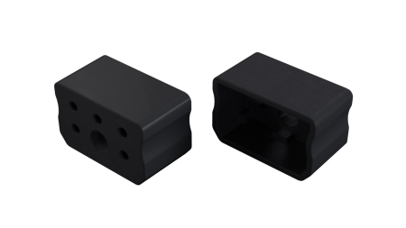 PLASTIC end cap CAPO for profile A, black